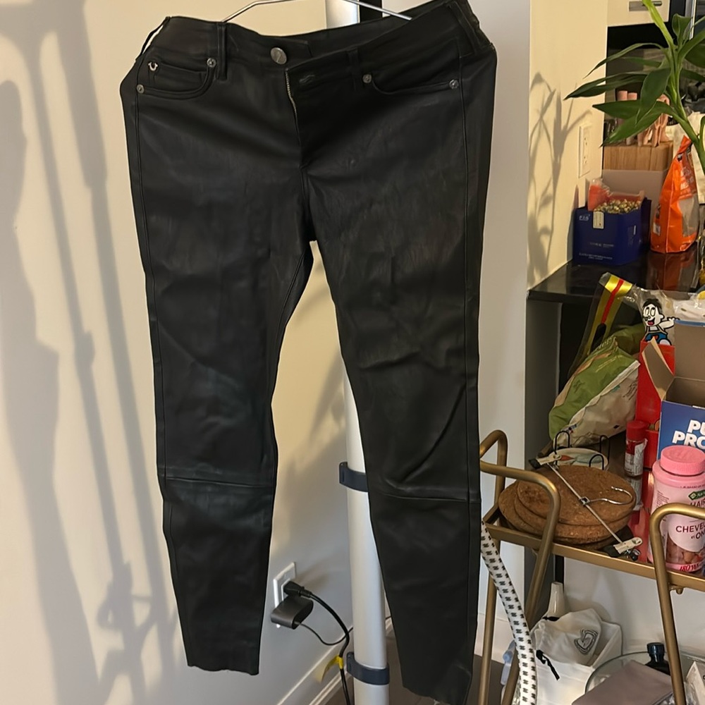 True Religion 100% lamb leather - size 29 - perfect condition